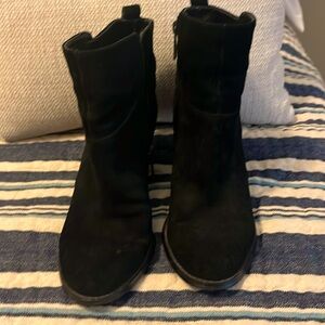 Ivanka Trump suede black ankle boots, sizes 7.5